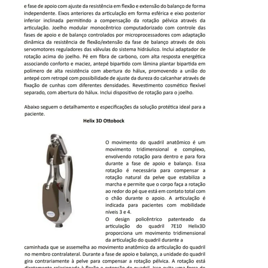 Prótese de alta qualidade